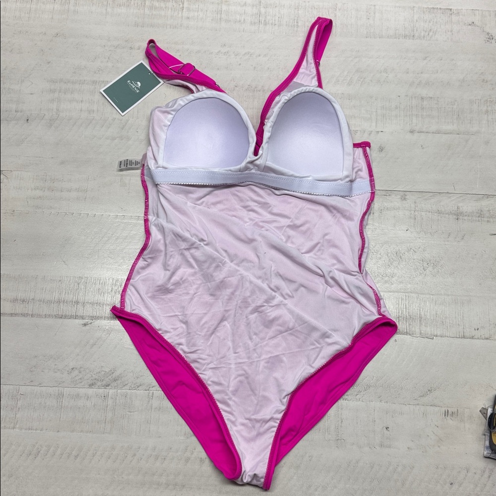 Eomenie Tummy Control Bathing Suit V Neck Swim Suit Ruched Criss Cross Swimwear - Picture 7 of 13